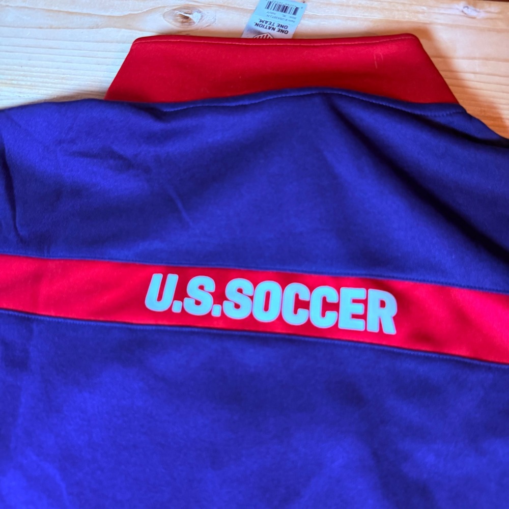 Icon Sports US Soccer Mens XL Track Jacket Navy Red Full Zip USA39TJ-N NWT - Picture 4 of 8